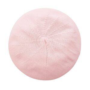 5766 Summer French Beret Breathable Thin Hat Solid Color Beanie